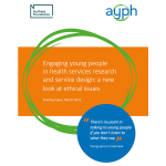 Engaging young people in health service design and research briefing cover