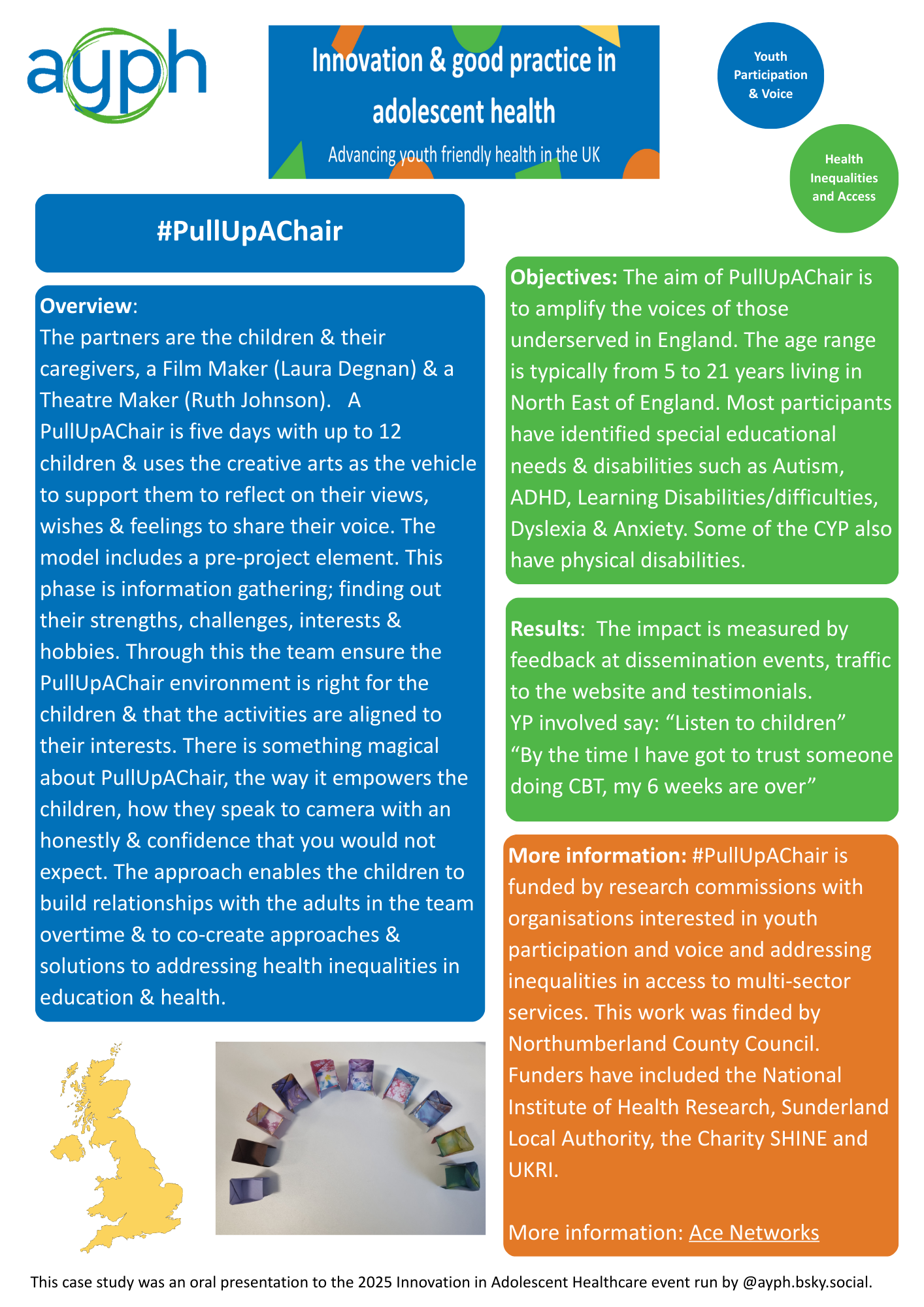 #PullUpAChair case study