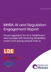 Cover of MHRA AI and regulation engagement report